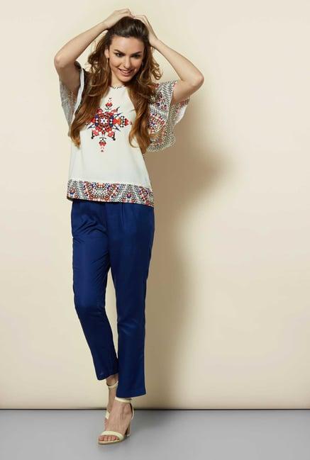 109 f multicolor batwing sleeves top