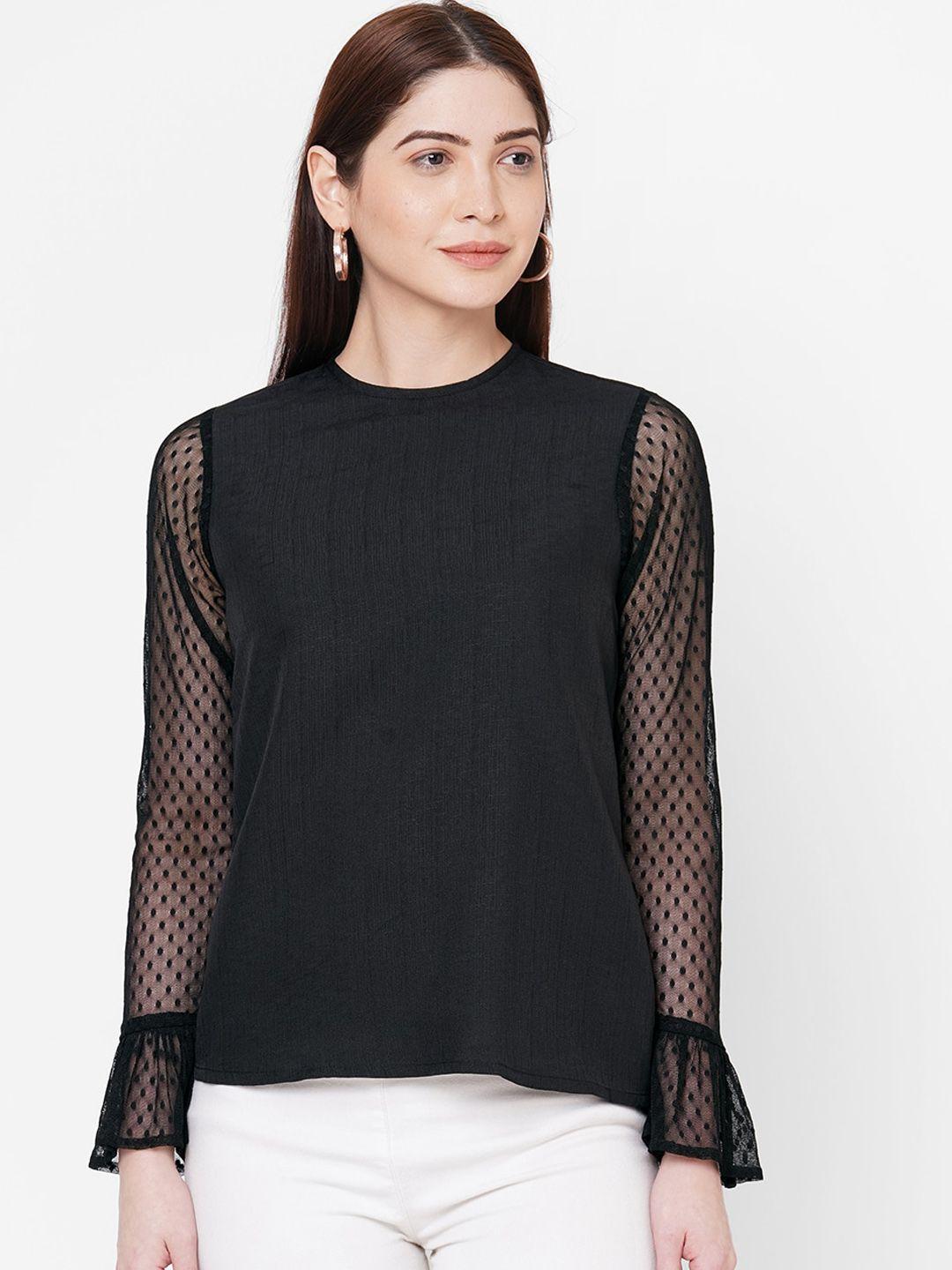 109f black bell sleeves regular top