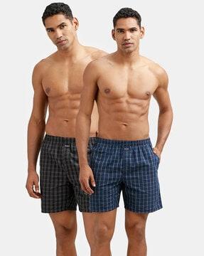 1223-super-combed-mercerized-cotton-woven-checkered-boxer-shorts-with-side-pocket