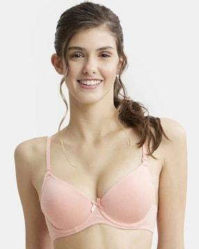 1245 underwired padded cotton elastane medium coverage multiway styling t-shirt bra