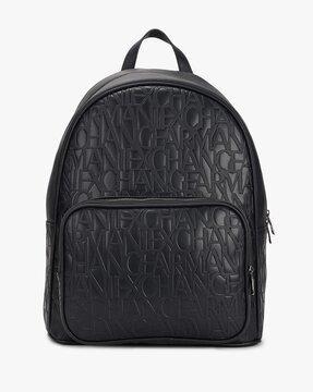 13" laptop backpack with embossed logo