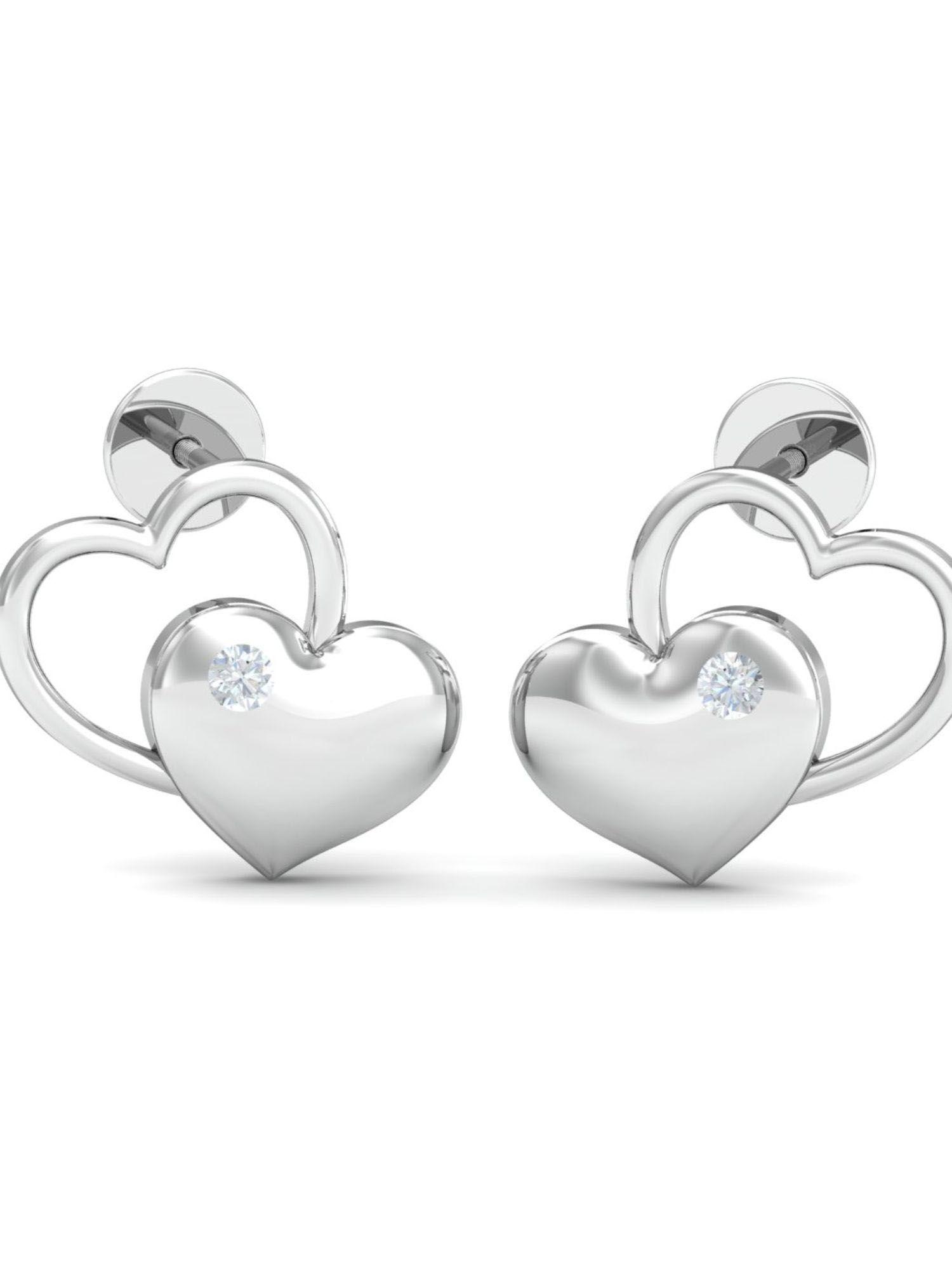 14k matter-of-love heart earrings for women and girls