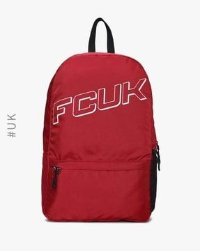 15" brand print laptop backpack