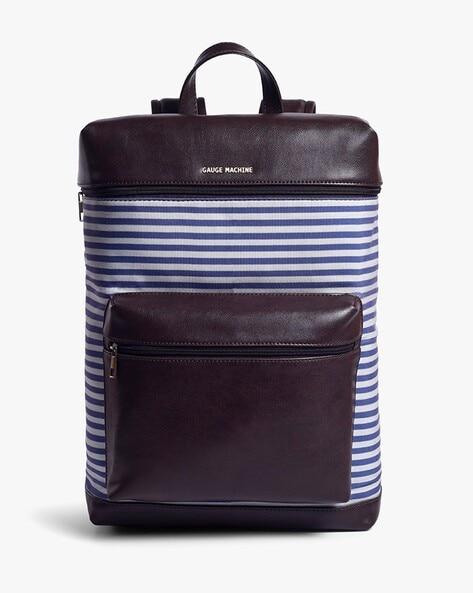 15" striped laptop backpack
