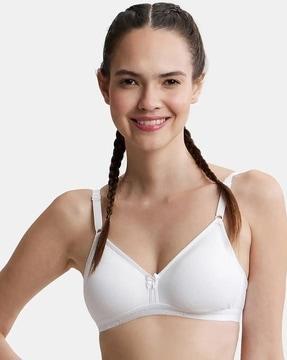 1581 wirefree non-padded cotton elastane medium coverage beginners bra