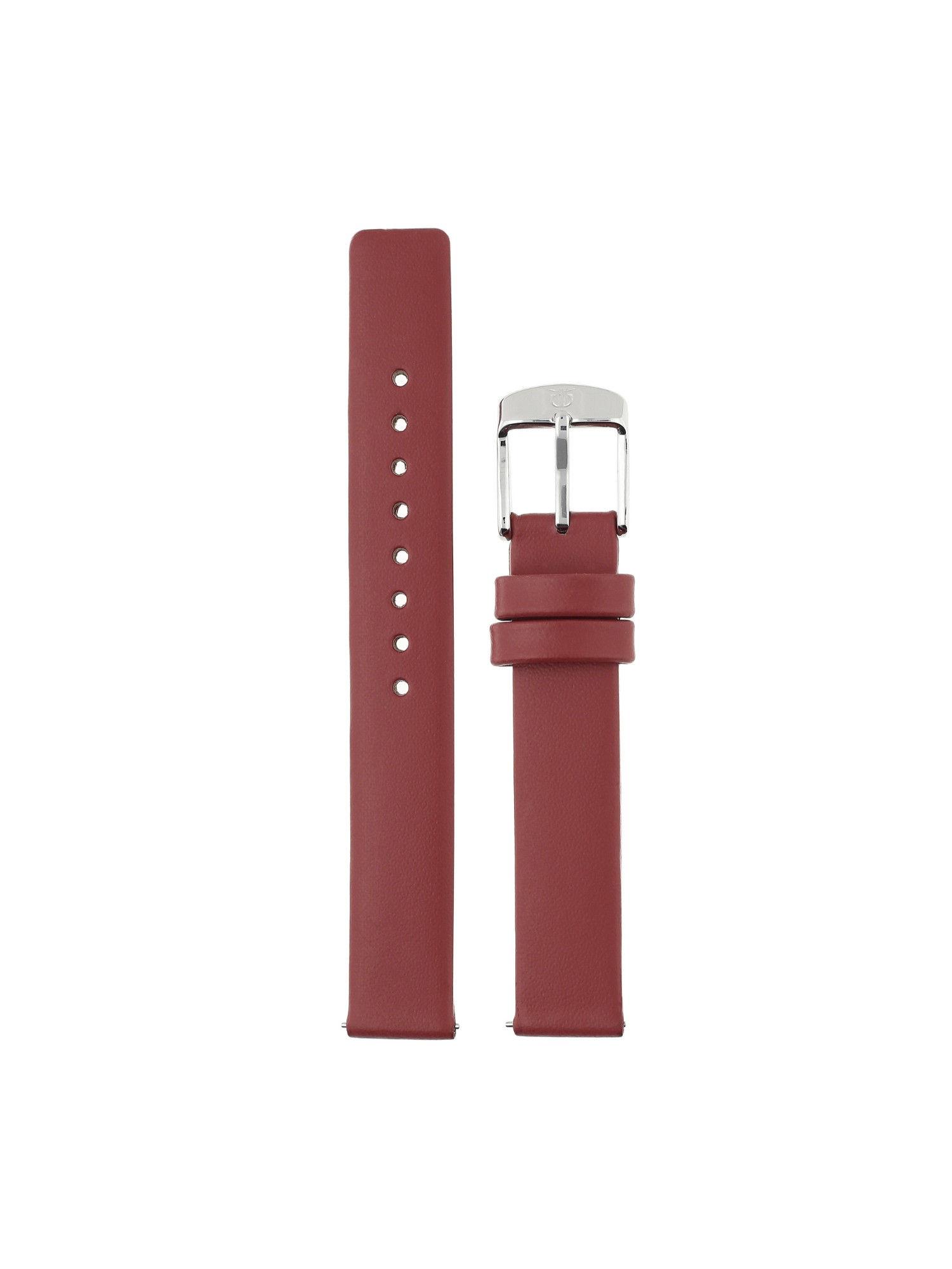 16 mm red genuine leather strap for women nf114102016sq-p