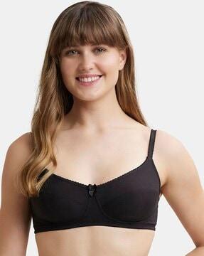 1615 wirefree non-padded super combed cotton elastane stretch medium coverage everyday bra