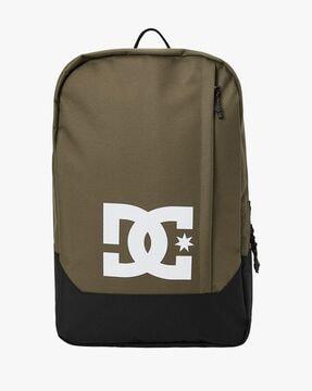 17" logo print backpack with adjustable straps