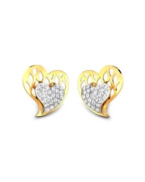 18 kt yellow gold stud earrings
