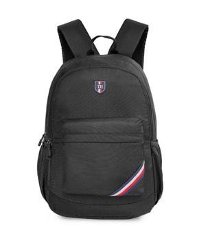 18" laptop backpack with logo applique
