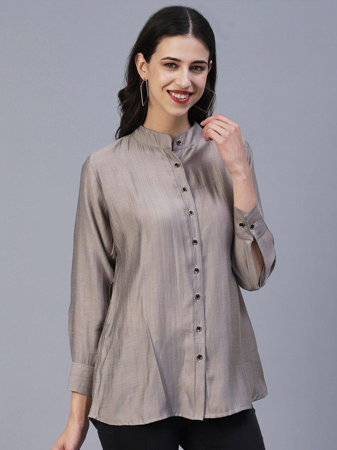 18 attitude mandarin collar semiformal shirt