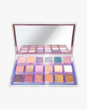 18 color matte & glitter highly pigmented eyeshadow palette