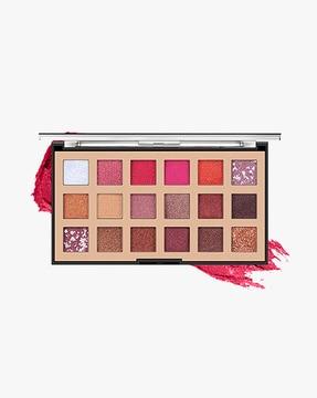 18 color matte & glitter nude eyeshadow palette - m03