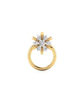 18 kt laviena diamond yellow gold nosepin