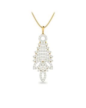 18 kt the marelda yellow gold diamond pendant