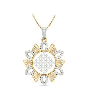 18 kt the melchoir yellow gold diamond pendant