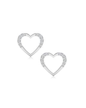 18 kt white gold mieana diamond earrings