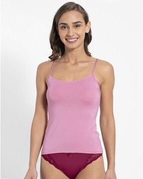 1805 micro modal elastane stretch camisole with adjustable straps & stay fresh treatment