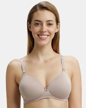 1819 wirefree padded soft touch microfiber elastane full coverage multiway styling t-shirt bra