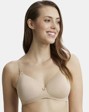 1819 wirefree padded soft touch microfiber elastane full coverage multiway styling t-shirt bra