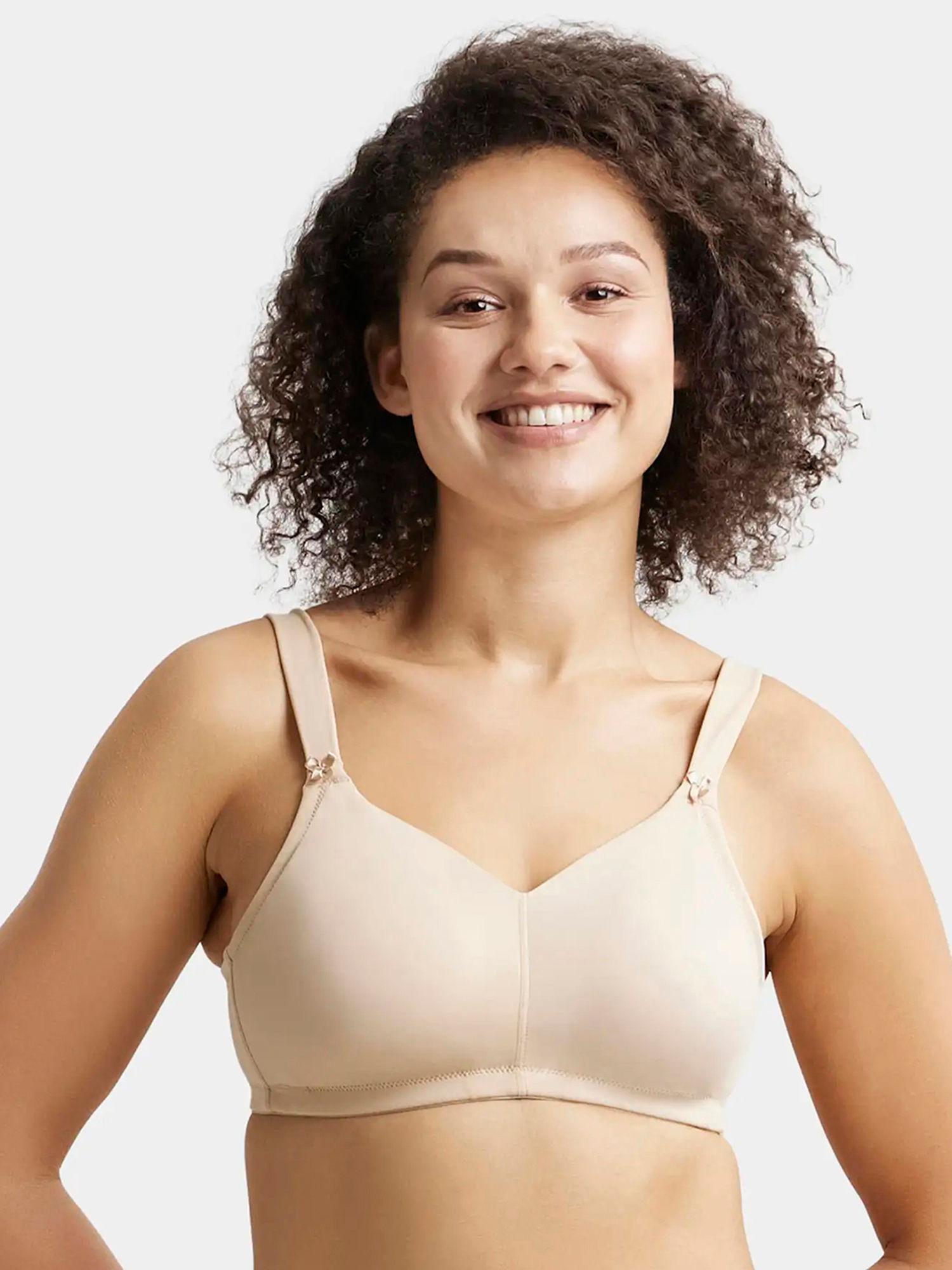 1841 women wirefree non padded full coverage minimizer plus size bra nude