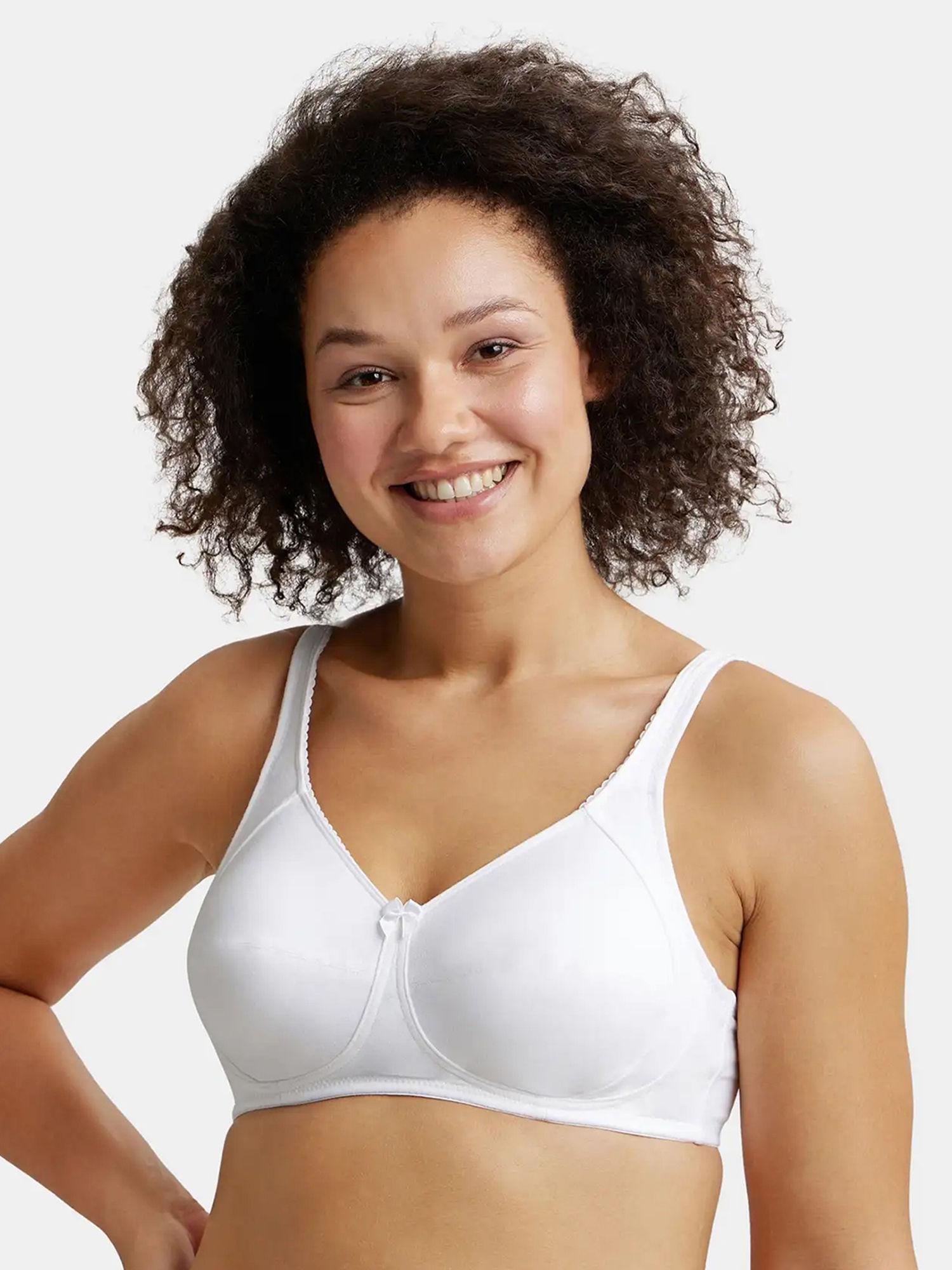 1841 women wirefree non padded full coverage minimizer plus size bra white