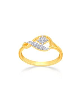 18kt yellow gold diamond ring
