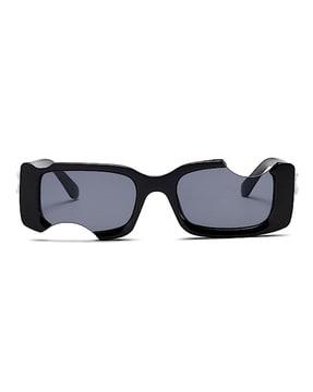1903-black uv-protected round sunglasses