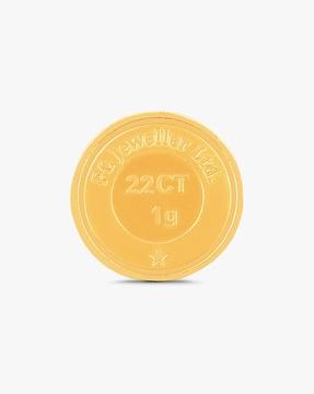 1g 22 kt (916) yellow gold coin