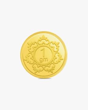 1g 24 kt(999) yellow gold coin