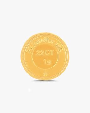 1g 22 kt (916) yellow gold coin