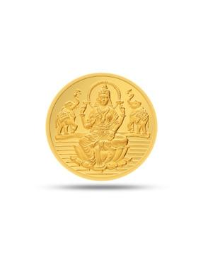 1g 24 kt(995) yellow gold coin laxmi shree