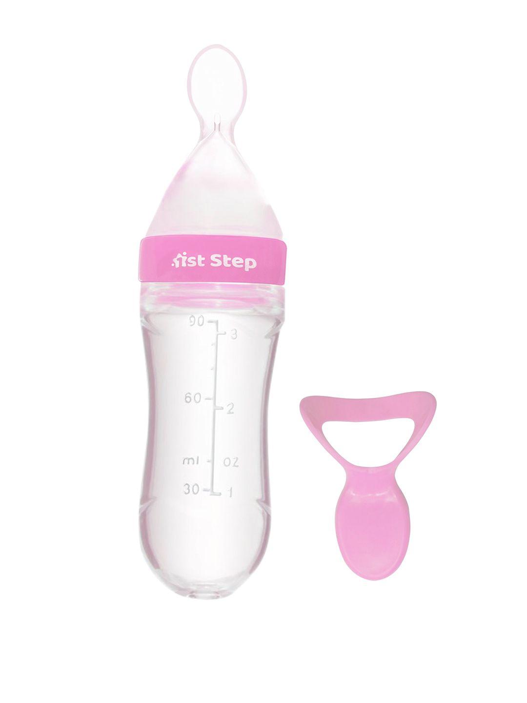 1st step kids pink non spill bpa free food feeders