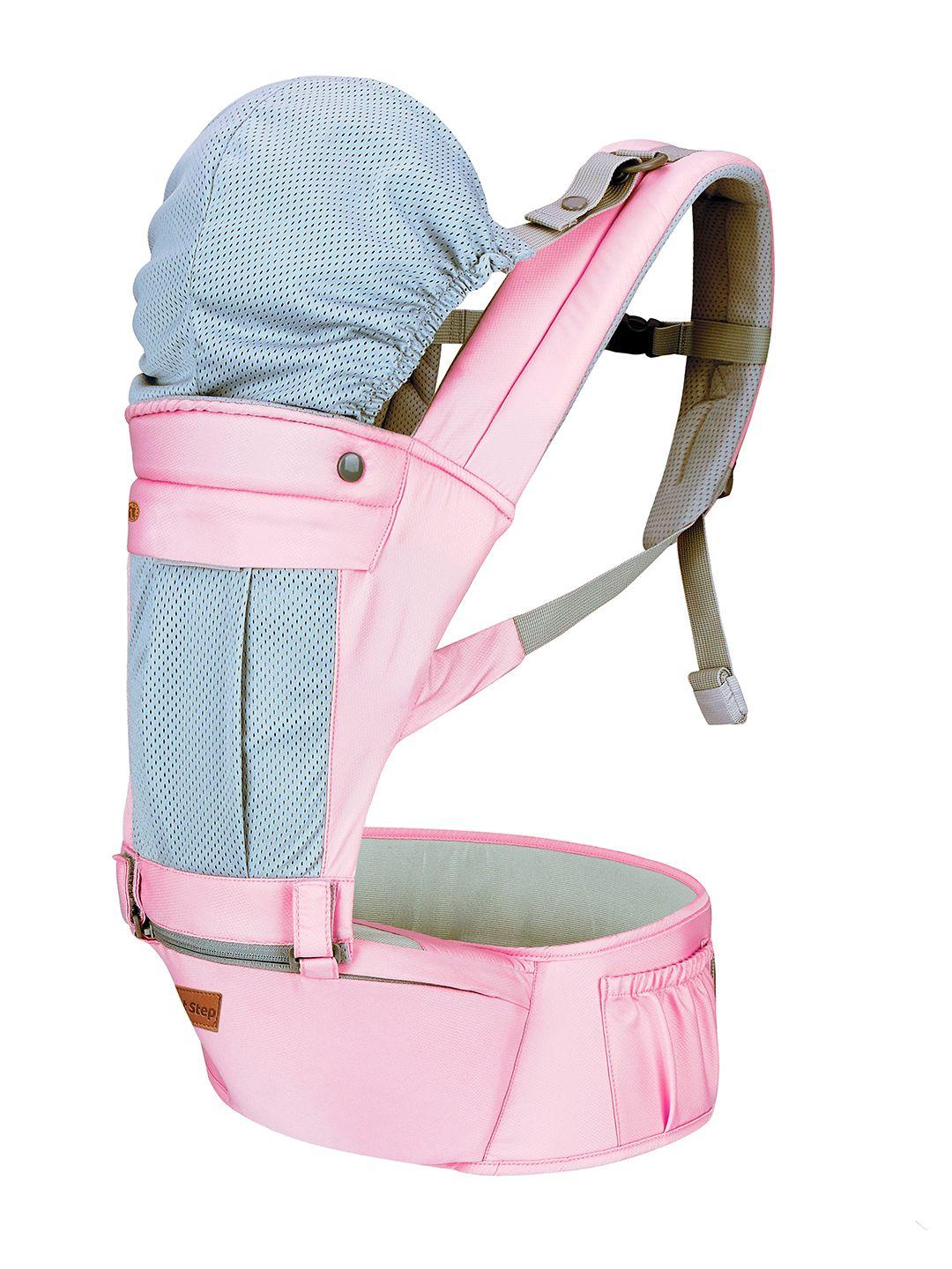 1st step pink 5 in 1 hip seat baby carrier