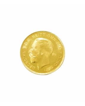2 g 22 kt george head yellow gold coin