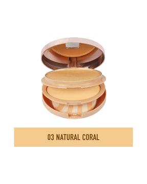 2-in-1 hd pro skin fixing powder - 03 natural coral