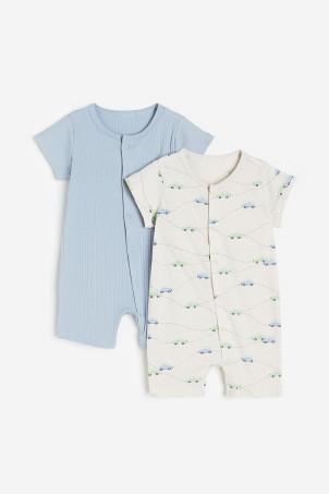 2-pack cotton pyjamas