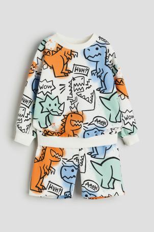 2-piece printed sweatshirt set