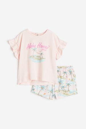 2-piece printed cotton set