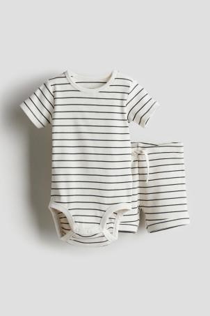 2-piece ribbed cotton set