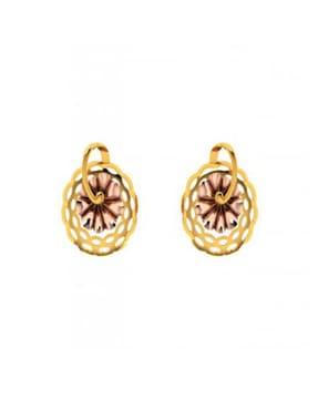 2.09 gm   yellow gold stud earrings