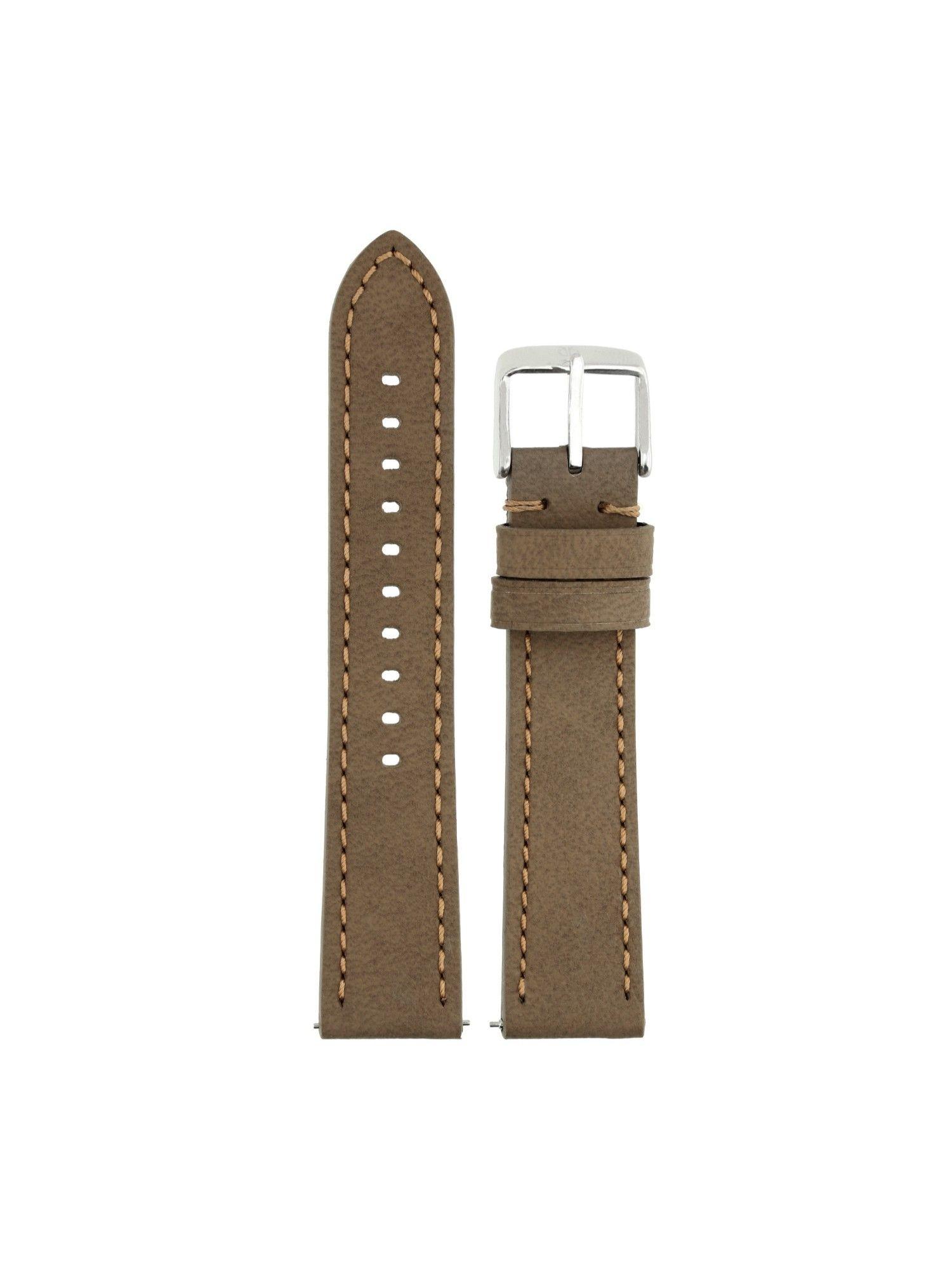 20 mm brown genuine leather strap for men nf105051020sq-p