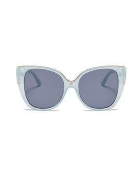 2001-blue uv-protected full-rim cat-eye sunglasses