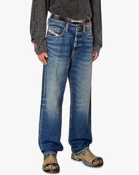 2010-s1 straight mid rise coated jeans