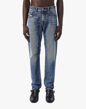 2019 d-strukt slim fit regular waist washed stretch sustainable collection jeans
