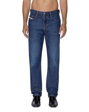 2020 d-viker straight fit mid rise heavy washed jeans