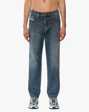 2023 d-finitive tapered mid-rise medium washed jeans