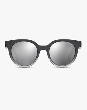 203446 full-rim uv-protected oval sunglasses