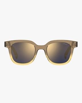 203447 uv-protected full-rim rectangular sunglasses