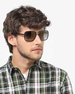 203788 full-rim rectangular sunglasses